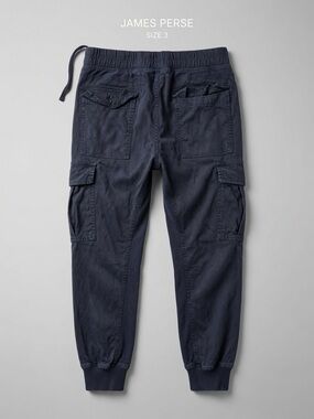 James Perse Navy Blue Cargo Joggers